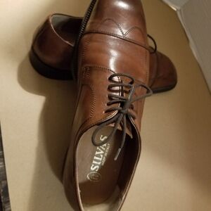 Men's Silvas leather dress shoes size 42 ( 9-9.5)